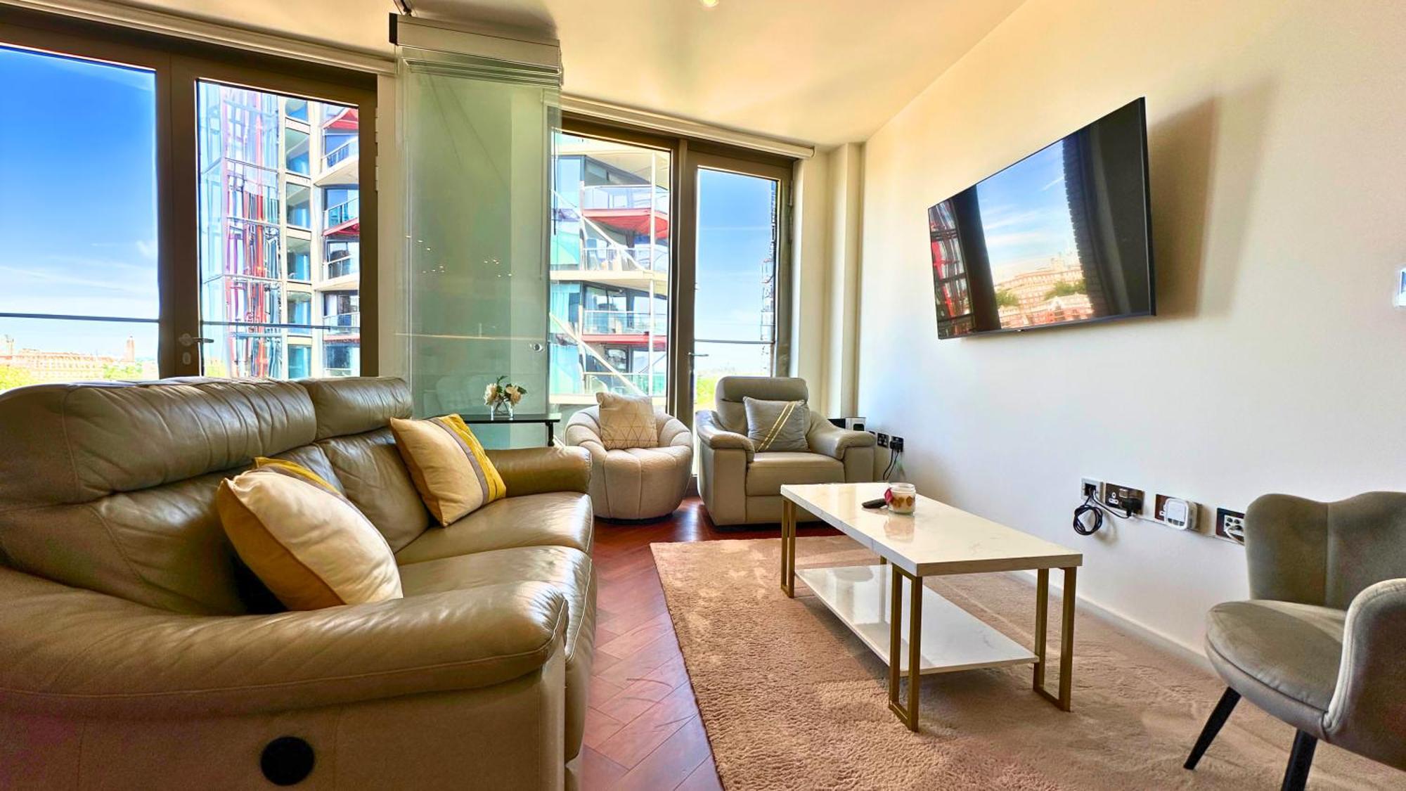 Lavish Penthouse River View Fast Wifi - Luxurylondonstays Exterior foto