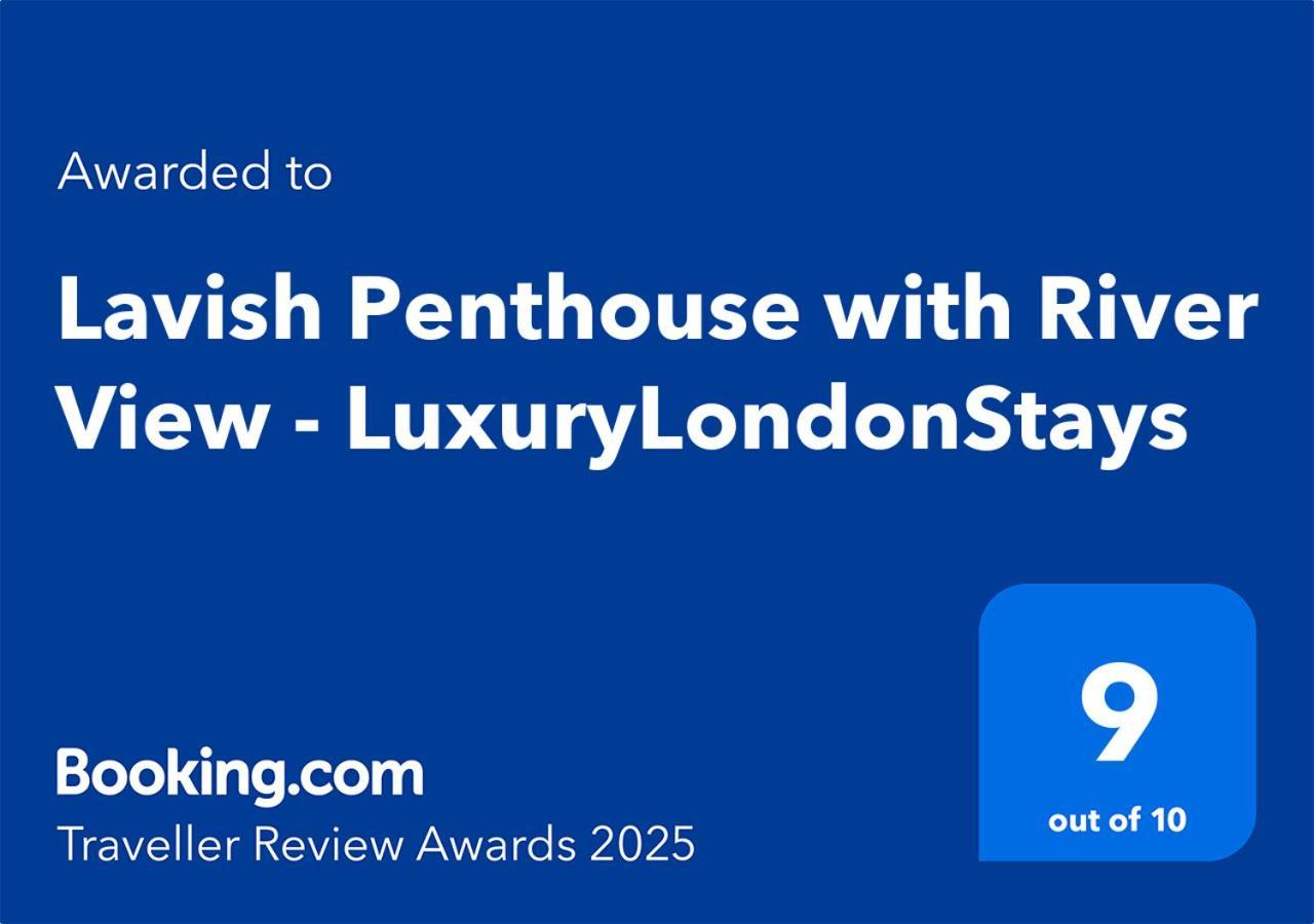 Lavish Penthouse River View Fast Wifi - Luxurylondonstays Exterior foto